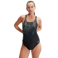 Stroje kąpielowe dla dziewczynek - Strój Kąpielowy Speedo Digital Printed Medalist – Czarny – Rozmiar 30 - miniaturka - grafika 1