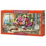 Puzzle - Castorland Puzzle 4000 elementów. Summer Flowers and Cup of Tea - miniaturka - grafika 1