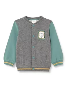 s.Oliver Sales GmbH & Co. KG / s.Oliver Chłopięca bluza w stylu college, szary/czarny, 62 - Bluzy dla chłopców - miniaturka - grafika 1