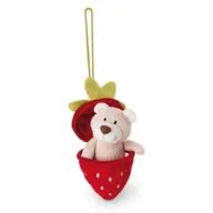 Maskotki i pluszaki - NICI 49435 Maskotka miś Bendix 13cm z pętelką w truskawce GREEN - miniaturka - grafika 1