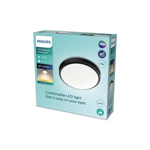 Philips Doris sufitowa LED 2 700 K czarna 35cm - Lampy sufitowe - miniaturka - grafika 3