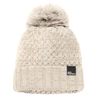 Czapki damskie - Damska Czapka zimowa JACK WOLFSKIN HIGHLOFT KNIT CAP WOMEN 1908011-5062 – Beżowy - miniaturka - grafika 1