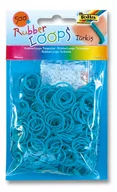 Zabawki kreatywne - RUBBER LOOPS NO NAME Gumki 500 szt turkusowe - miniaturka - grafika 1