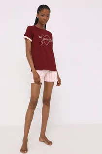 Piżamy damskie - Answear Lab Answear Lab piżama damska kolor czerwony - grafika 1