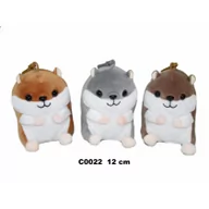 Breloczki dla dzieci - Brelok pluszowy Chomik 12 cm - miniaturka - grafika 1