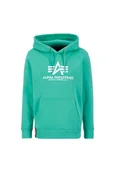 Bluzy męskie - Bluza Alpha Industries Basic Hoody atomic green - miniaturka - grafika 1