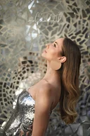 Kolczyki - Kolczyki BIG SUN duże koła skóra naturalna złote - miniaturka - grafika 1