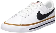 Buty dla chłopców - Nike Trampki chłopięce Court Legacy, White Black Desert Ochre Gum Light Brown, 39 eu - miniaturka - grafika 1