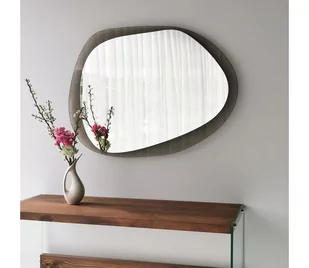 Lustro ścienne AQUA 55x75 cm brąz - Lustra - miniaturka - grafika 1