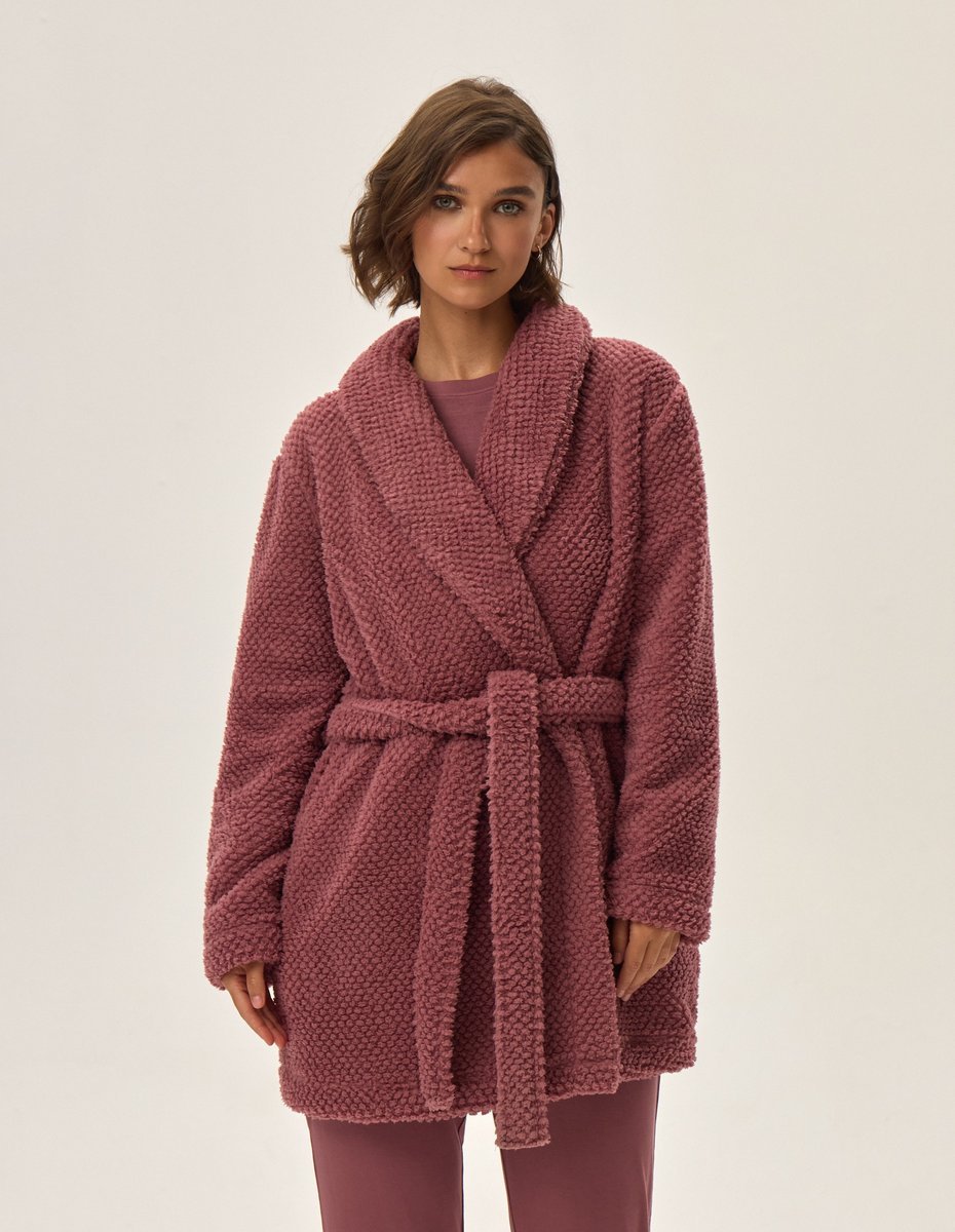 Szlafrok damski Jamie - fiołkowo-różowy (mauve) L/XL