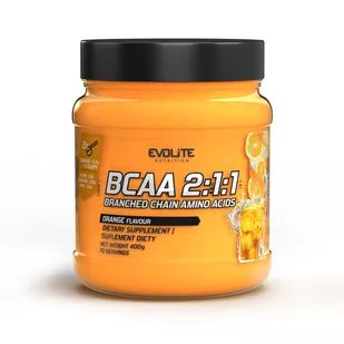 Evolite Nutrition BCAA 2:1:1, 400 g - Aminokwasy Evolite Nutrition BCAA 2:1:1, 400 g - Aminokwasy - miniaturka - grafika 1