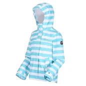 Kurtki i płaszcze dla dziewczynek - Regatta Unisex dzieci Bibiana wodoodporna w pełni wyściełana kurtka z kapturem z odblaskowymi wykończeniami kurtki wodoodporna powłoka Niebieska mgiełka XXL - miniaturka - grafika 1