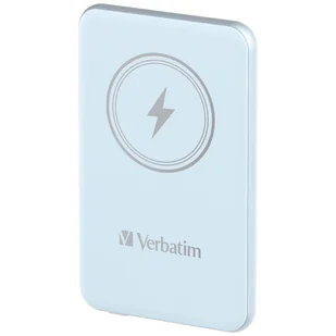 Verbatim Powerbank indukcyjny `n` Go 15W5000mAh Wireless Magnetic niebieski/blue 32242 - Powerbanki Verbatim Powerbank indukcyjny `n` Go 15W5000mAh Wireless Magnetic niebieski/blue 32242 - Powerbanki - miniaturka - grafika 1