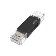 Czytniki kart pamięci - Hama Czytnik CZYTNIK KART 2W1 USB OTG 2001300000 - miniaturka - grafika 1