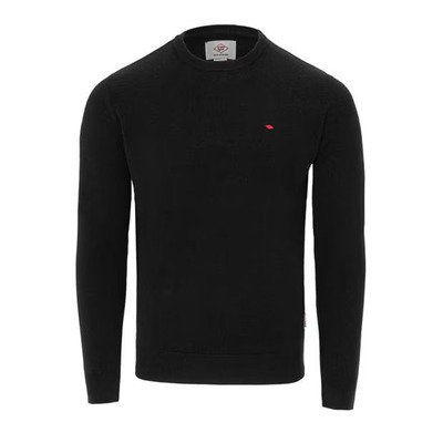 Lee Cooper sweter męski czarny, długi rękaw, dekolt okrągły, Rozmiar L
