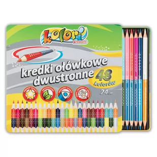 Penmate Kredki Premium Kolori dwustronne 48 kolorówPENMATE - Artykuły biurowe - miniaturka - grafika 2