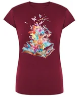 Koszulki i topy damskie - T-Shirt damski nadruk Kolorowe Książki R.XL - miniaturka - grafika 1