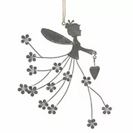 Dekoracje domu - Zawieszka Ozdobna Metalowa Wróżka Clayre & Eef - miniaturka - grafika 1