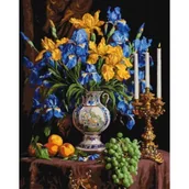 Malowanie po numerach - Ideyka Malowanie po numerach - Wspaniałe irysy 40x50cm - miniaturka - grafika 1