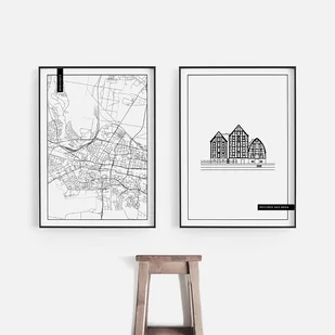 Zestaw 2 plakatów - Plakat Polska - Bydgoszcz - Obrazy i zdjęcia na płótnie - miniaturka - grafika 1