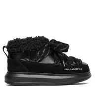 Śniegowce damskie - Śniegowce KARL LAGERFELD Kapri Kosi KL44525 Czarny - miniaturka - grafika 1