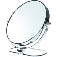 Lusterka do makijażu - Składane lustro do makijażu, 5-krotne powiększenie, lusterko kosmetyczne ze stojakiem 8", lustro do sypialni i podróży, Ø 20 cm lustro stołowe, l - miniaturka - grafika 1