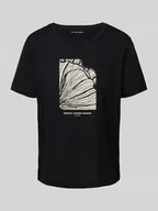 Koszulki i topy damskie - T-shirt o kroju regular fit z czystej bawełny - miniaturka - grafika 1
