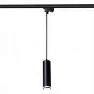 Lampy sufitowe - Lampa szynowa wisząca RING czarna GU10 1-fazowa - miniaturka - grafika 1