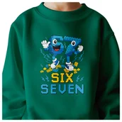 Bluzy dla dziewczynek - BLUZA DZIECIĘCA 67 SIX SEVEN KLOCKI VIRAL DLA CHŁOPCA DZIEWCZYNKI 146-152 - miniaturka - grafika 1