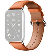 Akcesoria do smartwatchy - Xiaomi Leather Quick Release Strap - Coral / Orange - miniaturka - grafika 1
