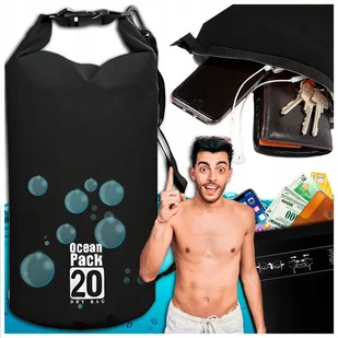 Worek Wodoodporny Wodoszczelny Dry Bag Torba Wodoszczelna Plecak Kajak 20l - Plecaki worki - miniaturka - grafika 1