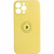 Etui i futerały do telefonów - Bizon Etui Case Silicone Ring iPhone 13 Pro Max żółte BCSRIP13PMYW - miniaturka - grafika 1