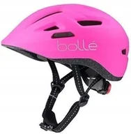 Kaski rowerowe - Różowy kask rowerowy Bollé Stance z lampą Led rozmiar Xs 47-51 cm - miniaturka - grafika 1
