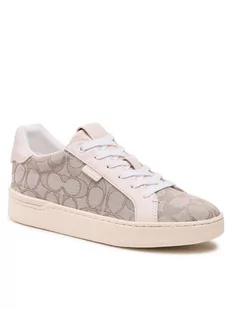 Coach Sneakersy Lowline Jacquard G5037 10011275EDC Beżowy - Sneakersy damskie - miniaturka - grafika 1