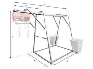 FANMART Wciągarka budowlana elektryczna z bramownicą (udźwig: 950 kg, długość liny: 2 x 25m, moc: 2,2 kW) 47681805 - Wciągarki - miniaturka - grafika 2