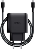 Ładowarki do telefonów - Ladetajs Trust Maxo 45W Black USB-C + 2m USB-C Cable Black 8713439257229 25722 8713439257229 - miniaturka - grafika 1