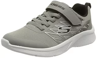 Buty dla chłopców - Skechers Chłopięce sneakersy Microspec Texlor, Gray Textile Black Textile Trim, 29 EU - grafika 1