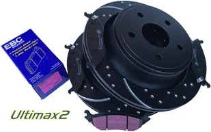 Tylne klocki Ultimax2 + nawiercone nacinane tarcze hamulcowe EBC seria GD Dodge Durango 2004-2009 - Tarcze hamulcowe - miniaturka - grafika 9