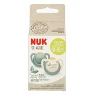Smoczki uspokajające - Nuk Smoczek uspokajający lateksowy 18-36 mies. For Nature 10737877 2 szt. - miniaturka - grafika 1