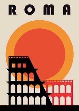 PODKŁADKA POD MYSZ Z Nadrukiem 22x18 cm Roma Rzym Włochy Tekst Prezent