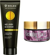 Balsamy i kremy do opalania - Soleo Tan Technology Melanin Booster + Słoiczek Beauty Face - miniaturka - grafika 1