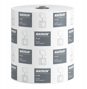 Katrin Plus System Medium - Ręcznik w roli, 2-warstwowy, celuloza, 150 m, biały - 6 rolek - Ręczniki papierowe - miniaturka - grafika 1