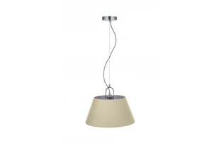 Lampa wisząca KASEL2 3xE27 - chrom/kremowy - Lampy sufitowe - miniaturka - grafika 1