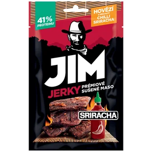 Mięso suszone Jim Jerky Jerky wołowina chilli Sriracha 23 g - Zdrowa żywność - miniaturka - grafika 1
