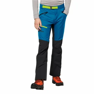 Męskie spodnie skiturowe Jack Wolfskin ALPSPITZE PANTS M blue pacific - 52 - Spodnie narciarskie - miniaturka - grafika 1