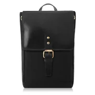 Plecaki - Plecak Damski Vintage Z Canvasu I Skóry Naturalnej Paolo Peruzzi Si-04-bl - miniaturka - grafika 1