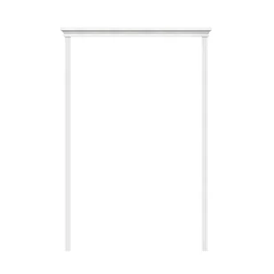 Korona dekoracyjna do ościeżnicy stałej z opaską do drzwi dwuskrzydłowych 70 + 50 Biała Voster 5901700190228 - Akcesoria do drzwi Korona dekoracyjna do ościeżnicy stałej z opaską do drzwi dwuskrzydłowych 70 + 50 Biała Voster 5901700190228 - Akcesoria do drzwi - miniaturka - grafika 1