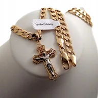 Bransoletki - Złoty Łancuszek Pancerka + Bransoletka 18K Prezent - miniaturka - grafika 1