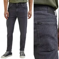 Spodnie męskie - Lee AUSTIN regular tapered Eclipse klasyczne szare spodnie jeansowe W32 L32 - miniaturka - grafika 1