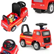 Chodziki - Auto MERCEDES jeździk pchacz Wóz strażacki - miniaturka - grafika 1